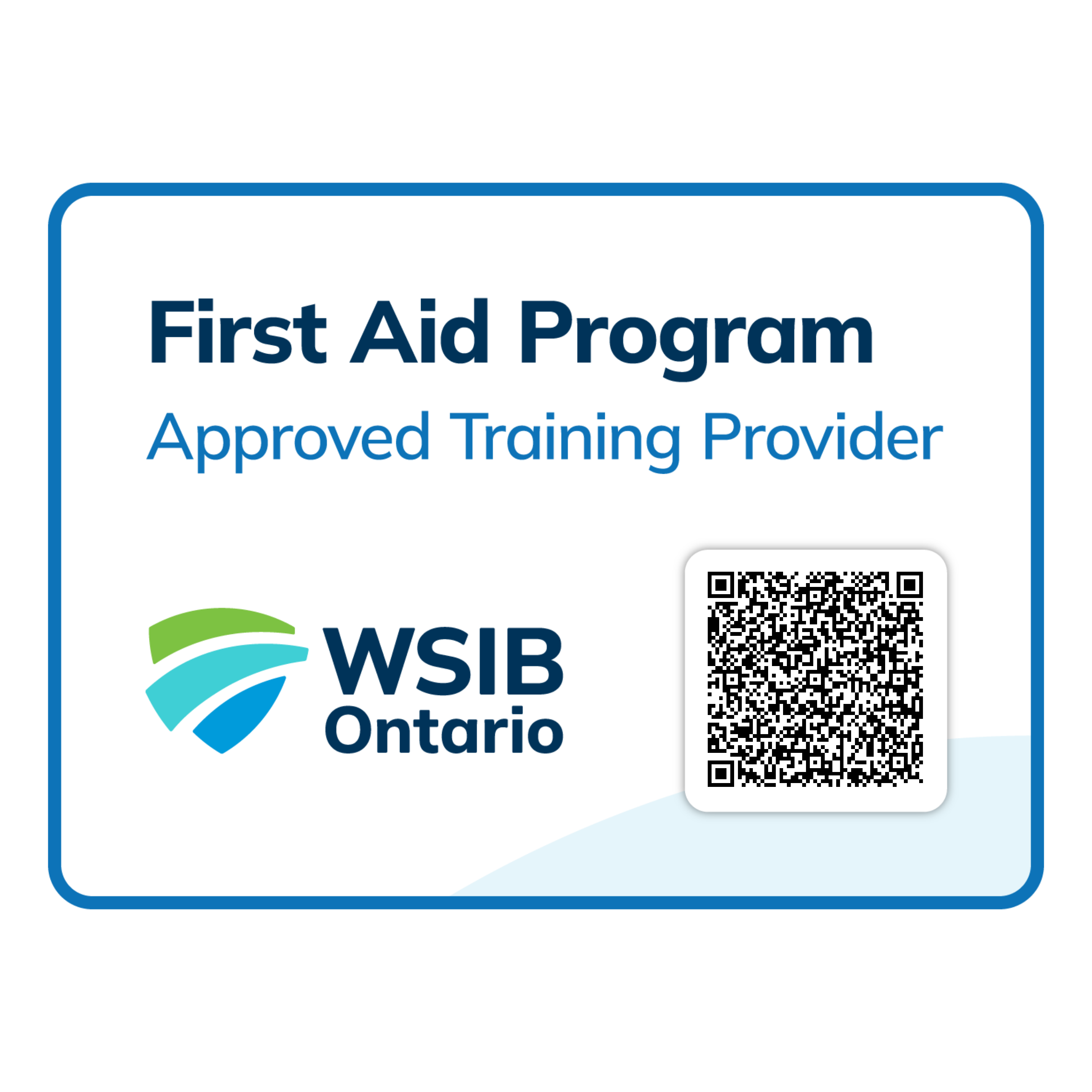 WSIB Ontario First Aid Program Approved Training Provider 2026